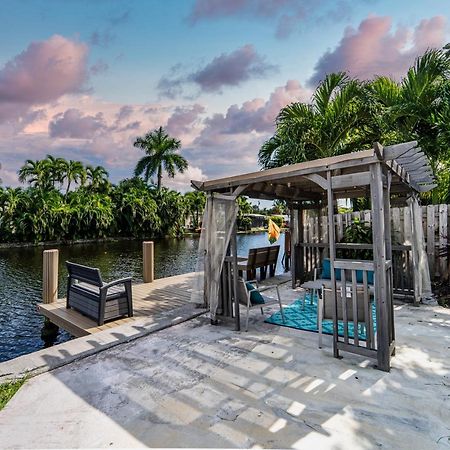 Central Waterfront Villa Salt Wtr Pool Near Beach Fort Lauderdale Exterior photo
